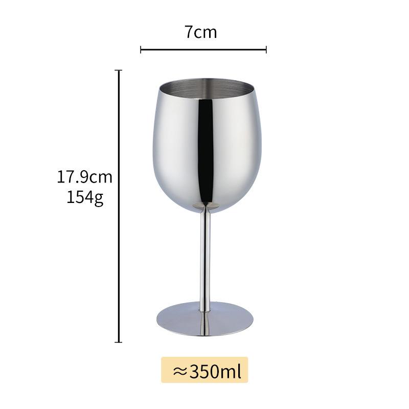 

New Stainless Steel Wine Cup Cocktail Creative Metal Wine Bar Restaurant Champagne Red Wine Glass Bar Accessories