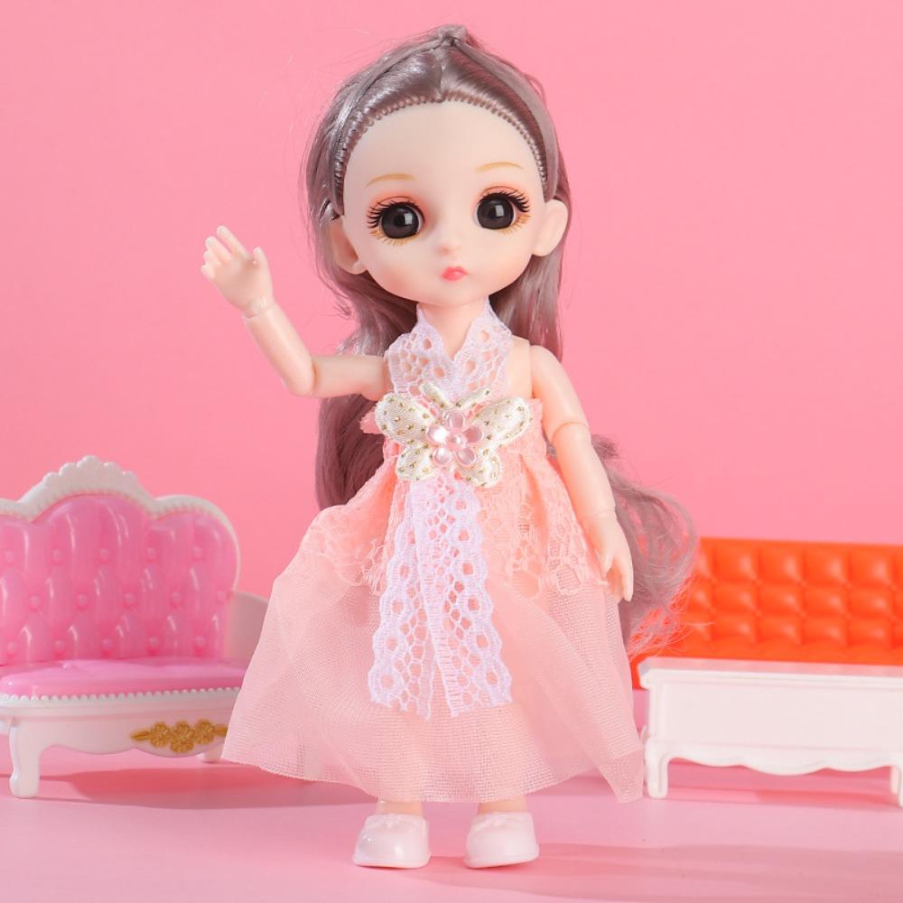 Cute Sweet Face BJD Doll 13 Joints Movable Doll Cute 1/12 Princess Doll Girl Gift