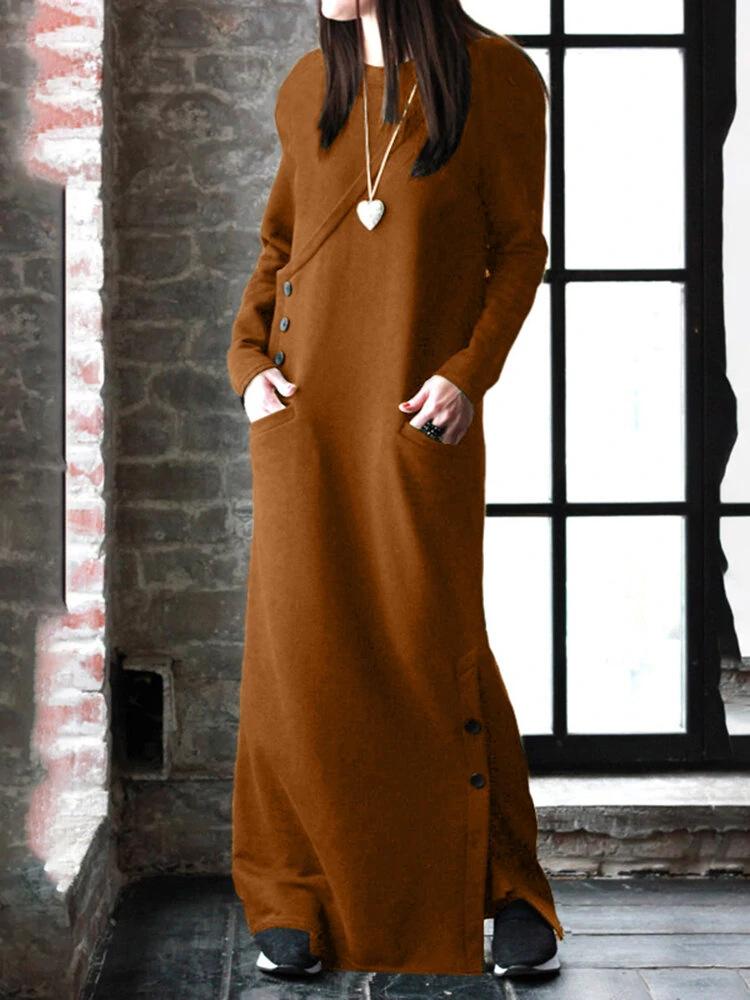 New Autumn and Winter Sweater Dress Slim Hip Skirt Casual Dress