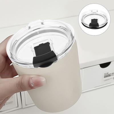 2pcs Leak Proof Lid For 20 Oz Tumbler Replacement Keeps Hot Black Cup Lids For Travel Outdoor Kitchen Bar Use