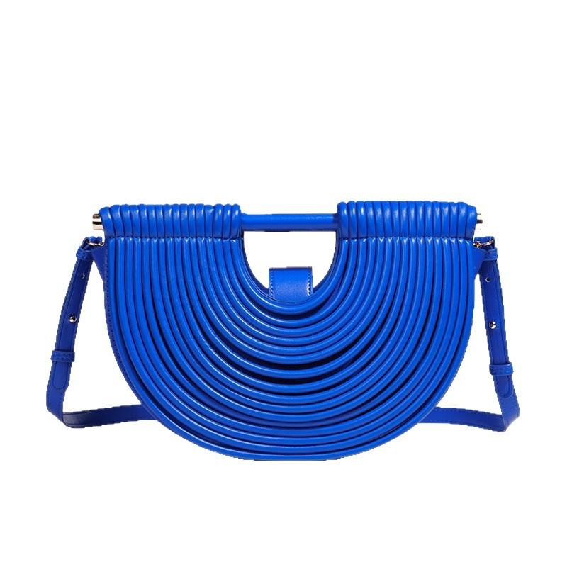 Noodle Bag, High-End Fashion, Hand-Woven Bag, One Shoulder Crossbody Clutch Bag, Women