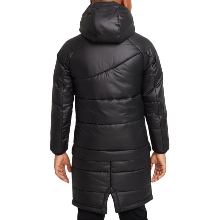 Nike Logo Einfarbiges Kapuzen-Baumwolljacke mit Reißverschluss Kinderjacken Schwarz DJ6363-010