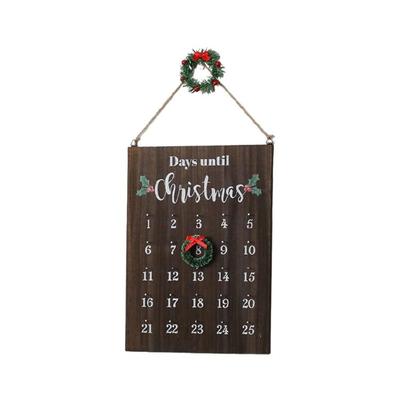 Kinder Partizipativer Weihnachts-Uhr-Kalender Nachhaltiges Holz Wandaufhängung Einfache Anordnung Plan