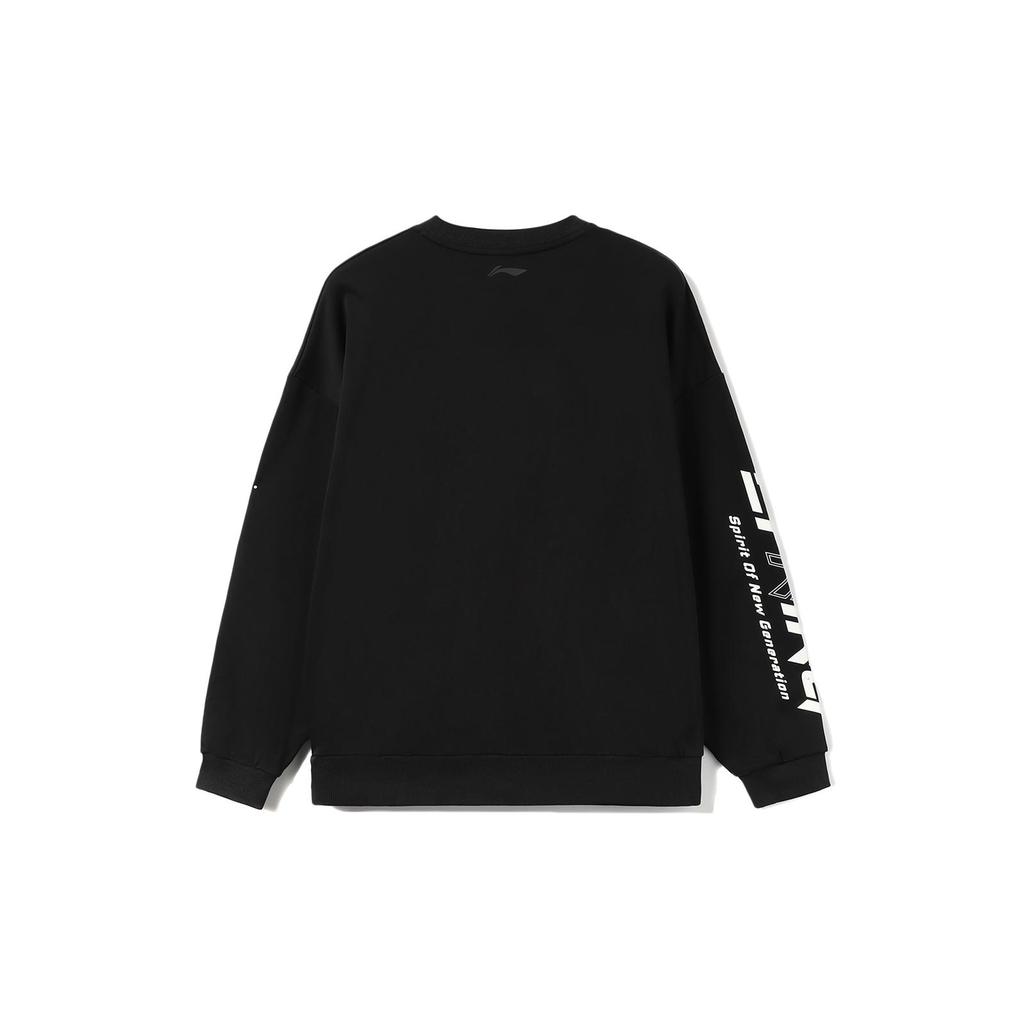 Li Ning Sports Life Collection Sweatshirt Unisex Black AWDT607-1