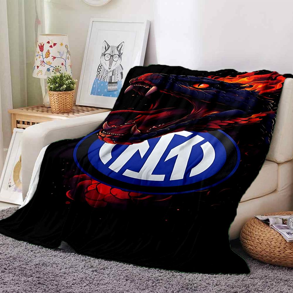 Inter Milan Emblem Blankets Flannel Printed Breathable Warm Throw Blanket for Home Office Bedspreads 0708a91