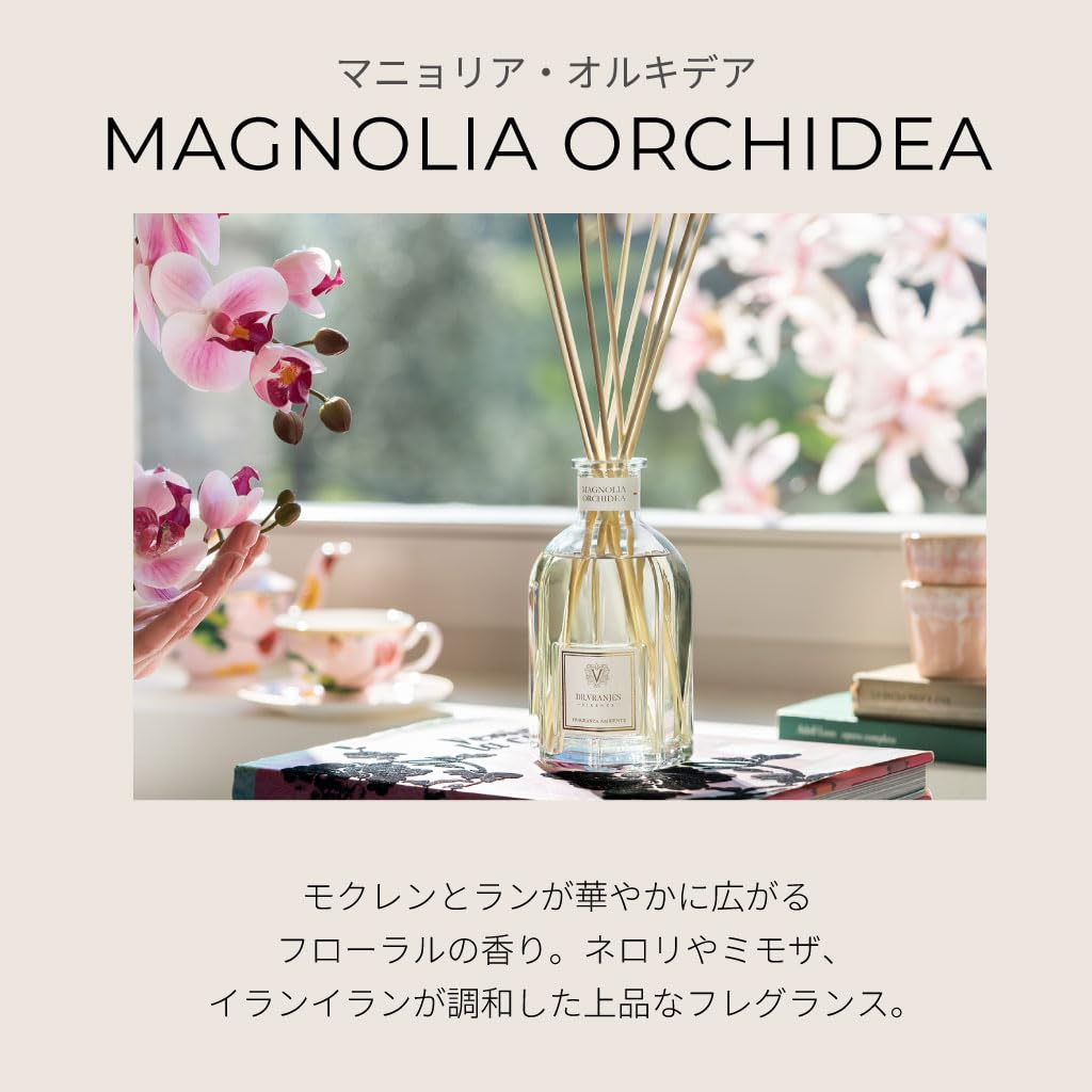 VRANJES Magnolia Orquidea Diffuser Refill 500ml with Gift Bag [Official Store] DR.