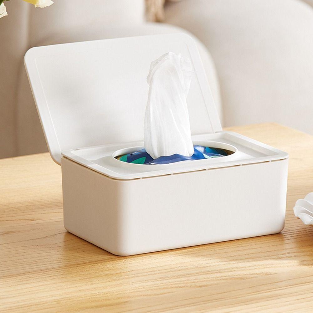 Pull-out Wet Wipes Storage Box Large Opening Tissue Dispenser Wet Wipes Container Living Room