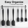 6PC Spatulas Set, Food Grade Silicone Spatulas Rubber Heat Resistant, Stainless Steel Core, Kitchen Utensil Nonstick for Cooking