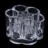 1PC New Acrylic Clear Lipstick Brush Makeup Display Organizer Flower Shaped Cosmetic Holder Organizer