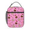 Cute Kawaii Sushi And Soy Accessories Insulated Lunch Bag For Travel Storage Food Boxes Portable Thermal Cooler Lunch Boxes