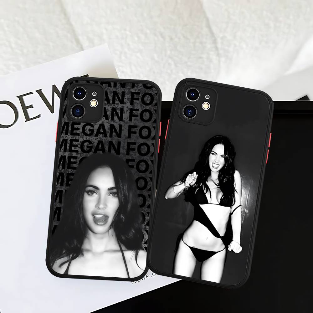 Schauspielerin M-Megan Fox Model Handyhülle Für IPhone 16e 16 15 14 13 12 11 Pro Max X XS Max Plus Matt Klar