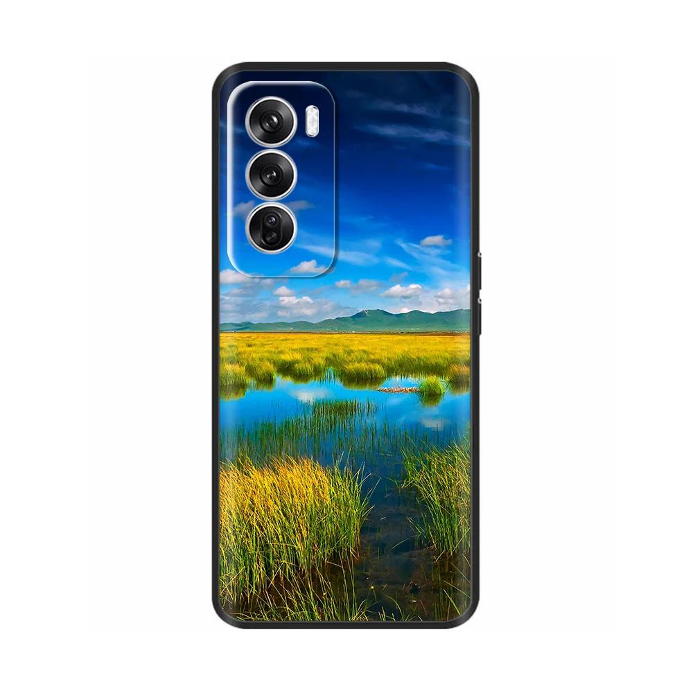 For OPPO Reno 12 5G Case New Fashion Painted Cover Silicone Soft TPU Phone Cases For OPPO Reno 12 Pro 5G Shell reno12 Pro Fundas