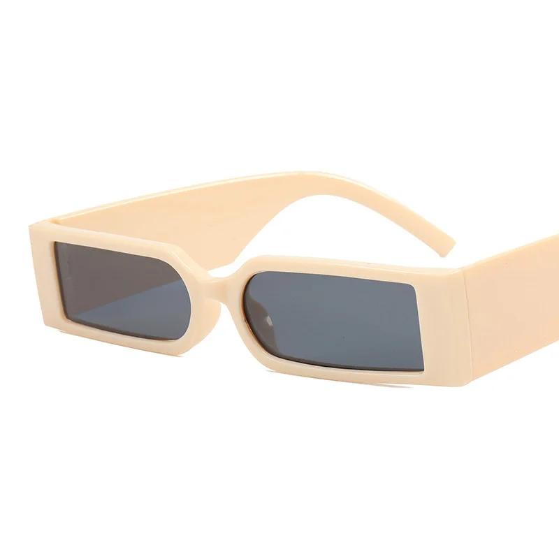 

Luxury Design Rectangle Fashion Style Sun Glasses Man Hip Hop Vintage Style Designer Black Shades Sun Eyeglasses Small Glasses Frame Personality MULTI