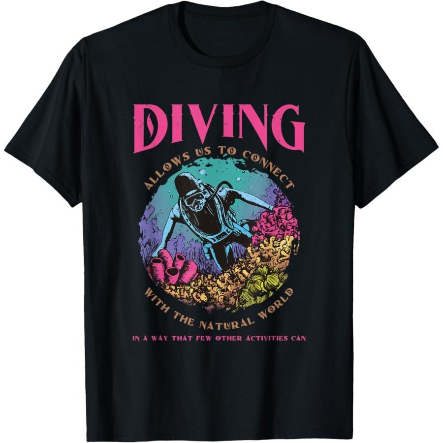 Diving to connect with the natural world T-Shirt XXXXXL чёрный