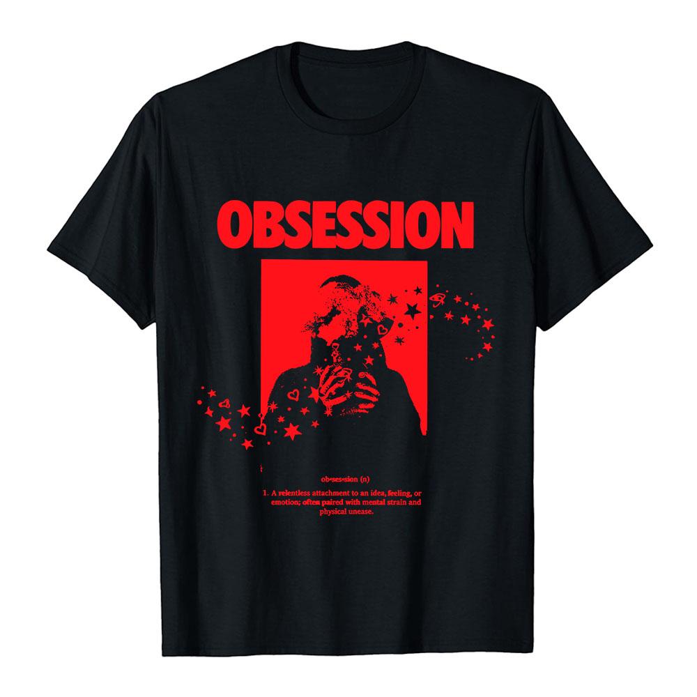 T-shirt a maniche corte Ossessione per il Cinema Cotone Morbido Uomo Donna T-shirt Unisex Streetwear Merchandising Grafico Moda Girocollo Abbigliamento Largo