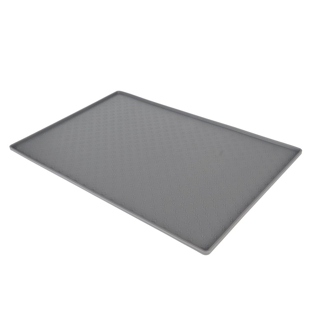 Pet Feeding Mat Silicone Waterproof Safe Raised Edge Slip Resistant Pet Mat for Dog Cat