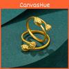 Vietnamese Two Chic Worlds Joy Ring Luxurious Brass Gold Plated Accessory