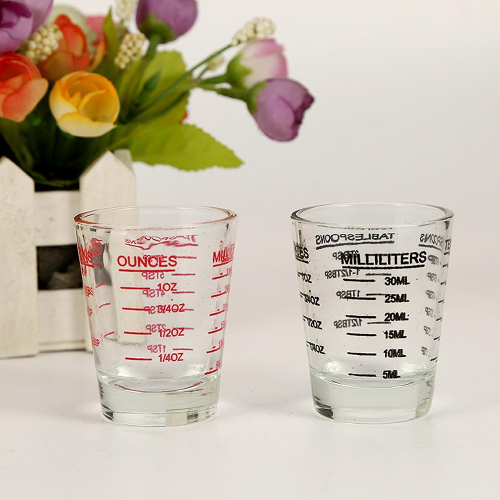 Buy 30ML Glass Measuring Cup Espresso Shot Glass Liquid Glass Ounce Cup