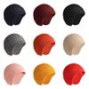 Simple Solid Color Men Casual Warm Knitted Hat With Ear Protection For Winter