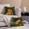 Funny And Surprising Duck Pattern Pillow Case Double-Sided Plush Sofa Cushion Covers Organic Breathable Invisible Zipper