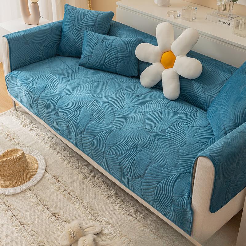 Nordic Simple Pure Cotton Sofa Cushion Four Seasons Universal Cushion Non-Slip High-End Sofa Cover Cover Cloth Cushion Winter