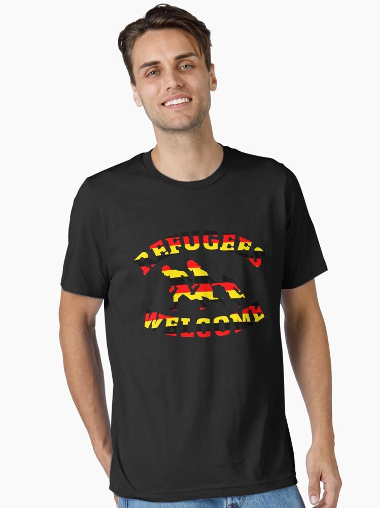 Crysis Refugees Welcome Germany Flag Colors Essential T-Shirt