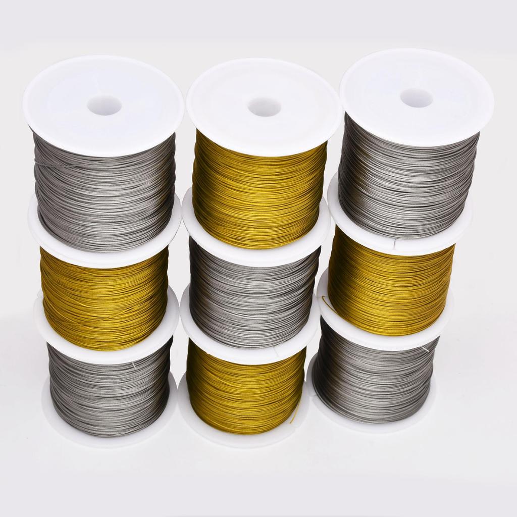 100m Roll of Soft Coated Steel Wire for DIY Beading and Jewelry Accessories