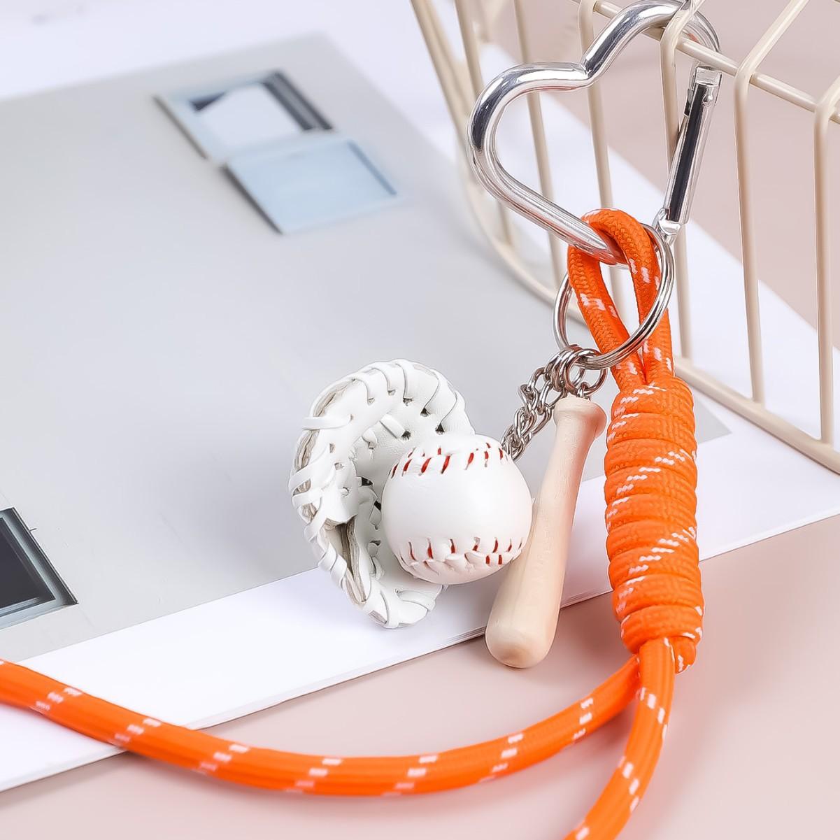 

Yogodlns Спортивний Стиль Бейсбольний Міні Рюкзак Підвісна Сумка-Гаманець Сумка-Підвіска Аксесуари для Сумок one size помаранчевий