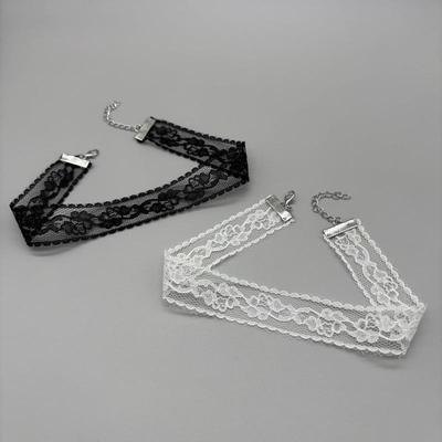 New Black Sexy Lace Flower Necklace For Women Harajuku Gothic Short Choker Collar Necklace Party Female Neck Accessories