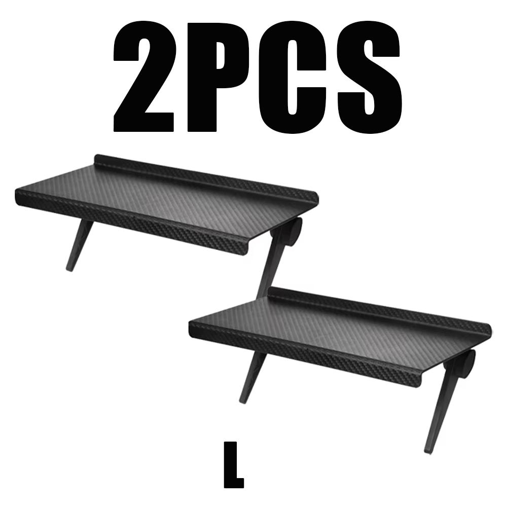 1-3Pcs Tv Computer Screen Top Shelf Organizer Bracket Adjustable Home Top Storage Rack Media Box Router Shelf Rack Storage Table