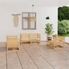 Day and Night - Day and Night Garden Furniture Set 6 Pieces Solid Pine Wood