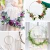 10 Stück Metall Blumenreifen Ringe DIY Makramee Hängehandwerk Hochzeitstisch Mittelstücke Dekoration Weihnachten Blumengirlande Kranz