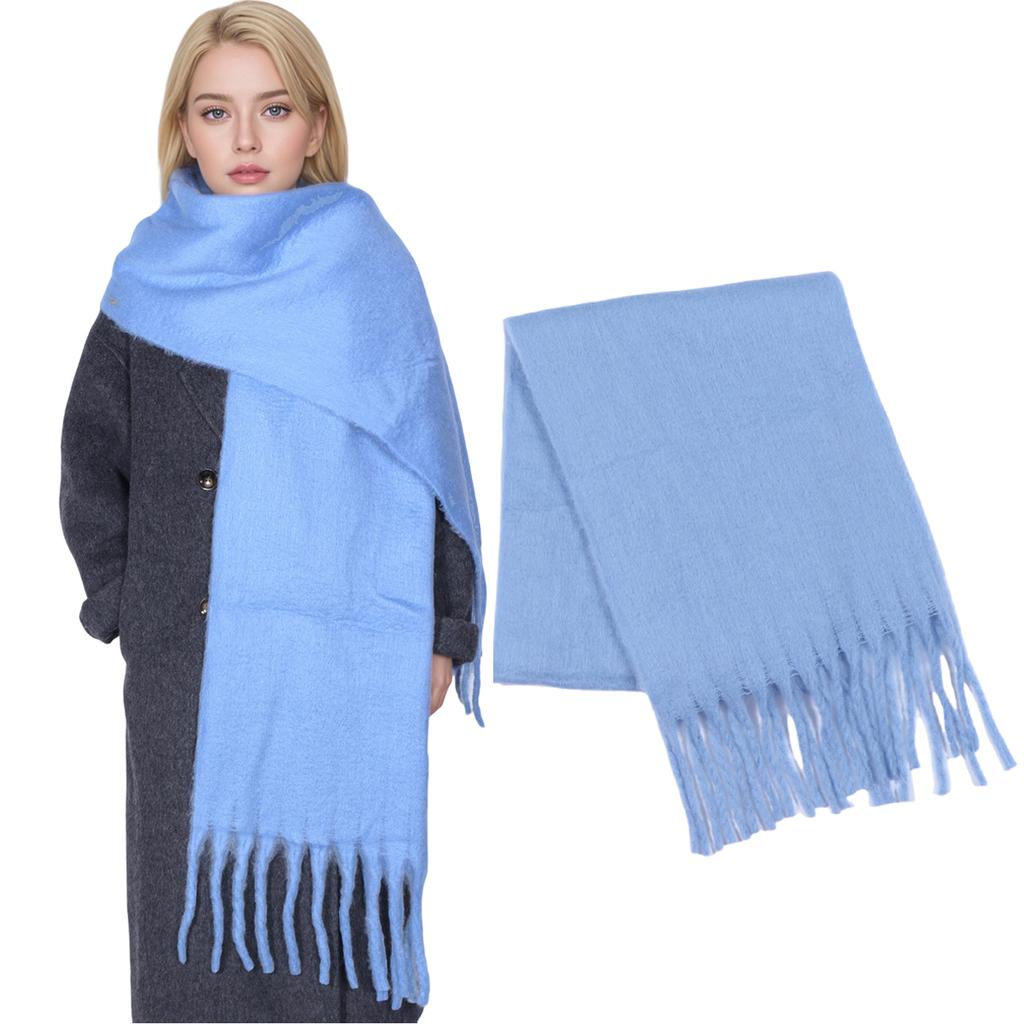 Winter Cashmere Scarf For Women Men Thick Solid Scarves Pashmina Blanket Wraps Soft Neck Warm Bufanda Shawls Long Poncho Echarpe