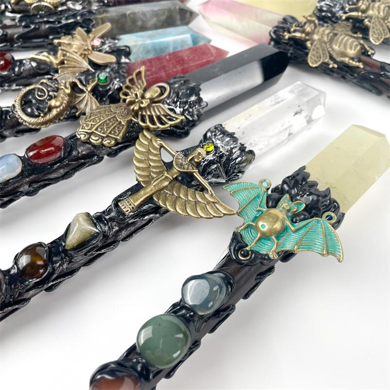 Natural Crystals Healing Stones Crystal Magic Wand  for Gift