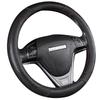 Ultra-Thin Leather Steering Wheel Cover - All-Season, Non-Slip, Sweat-Absorbent