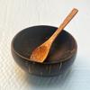 Coconut shell bowl, natural, Hainan, creative, Vietnamese old coconut shell bowl spoon set, dried fruit candle bowl
