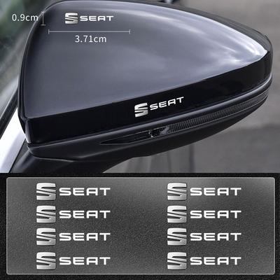 Car Interior Random Stickers Car Steering Wheel Emblem Styling For Leon Ibiza Alhambra Arosa Tolendo Exeo Mk2 Mk3 Ateca Altea FR
