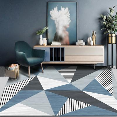 Alfombra Geométrica Completa para Dormitorio Resistente a la Suciedad Alfombra para Mesa de Centro de Oficina Alfombra para Sala de Estar del Hogar