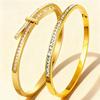 Trendy Imitation Bow Stackable Square Tile Stainless Steel Bracelet for Women