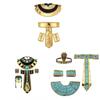 Ägyptisches Königinnen Kostüm Set Mit Handgefertigten Polyester Accessoires Für Halloween Cosplay Erwachsene