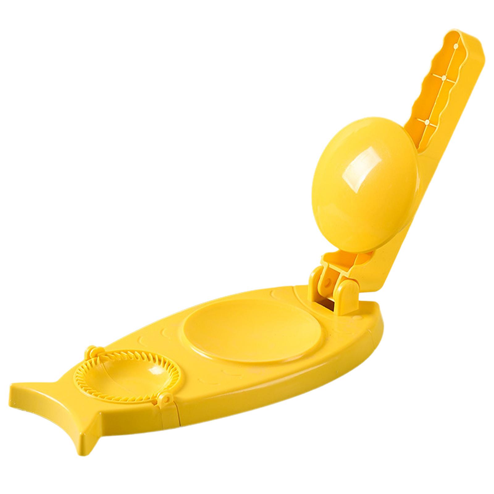 

Удобный пластиковый пресс для теста Кухонный инструмент Форма для пельменей, пирогов, равиоли Инструмент для приготовления выпечки Приспособление для лепки пельменей для кухни жёлтый