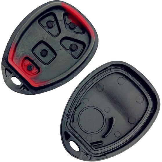 Key Fob Shell Replacement for Chevy Suburban Tahoe Traverse/GMC Acadia Yukon/Cadillac Escalade SRX/Buick Enclave/Saturn Outlook 5 Button Car Keyless