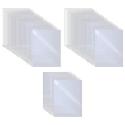 Pack of 60 Clear Document Holders Functional and Portable with Label Slot for Easy Organization and Storage