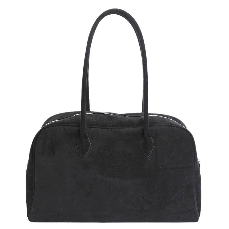 Suede Matte Retro Bag Women's Autumn and Winter New Large-capacity Commuter Tote Bag Handbag