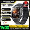 New Outdoors Durable Military Men Smart Watch 1400mAh battery 5ATM Swim LED flashlight+SOS Red Light Sports Call Smartwatch