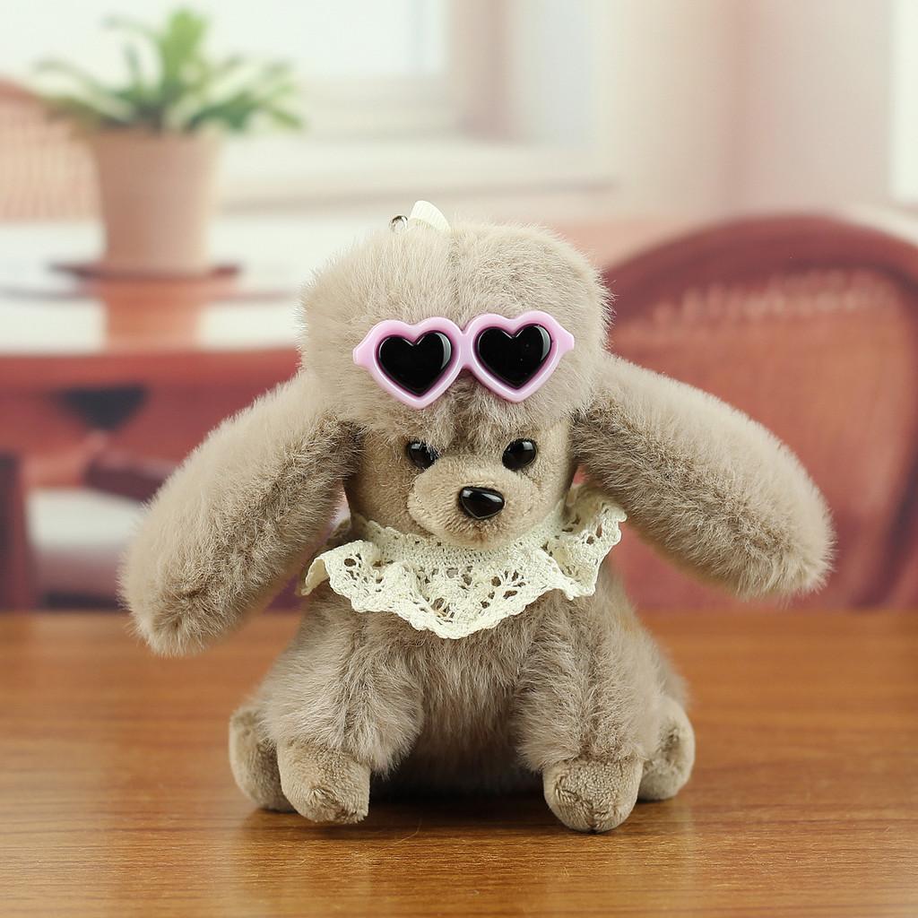 Plush Poodle Dog Keychain With Pp Cotton Filling For Bag Decor And Gift For All Ages