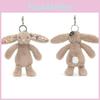 Jellycat Rabbit Soft Plush Keyring With Flowered Ears For Gift Shop
