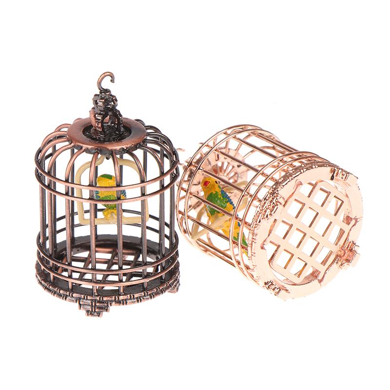 1:12 Dollhouse Miniture Furniture Bird Cage For Dollhouse Decor Accessories