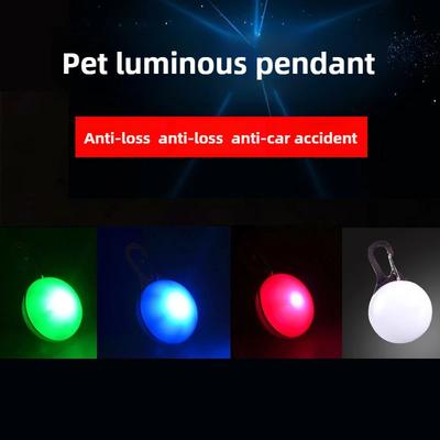 LED Pet Dog Collar Light Anti-lost Night Safety Pendant Waterproof Glowing Tag for Dogs Cats