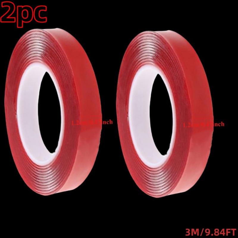 Car Strong Double Sided Adhesive Stickers Tape Nano Transparent Reusable Waterproof Auto Tape Clean Tools Car Protect Sticker